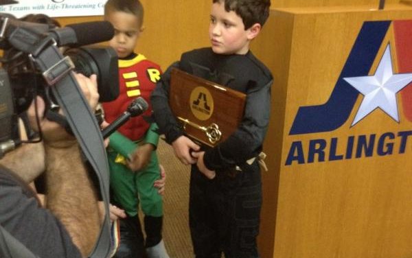 7-Yr Old Arlington Boy with Leukemia Becomes Arlington’s Bat-Kid