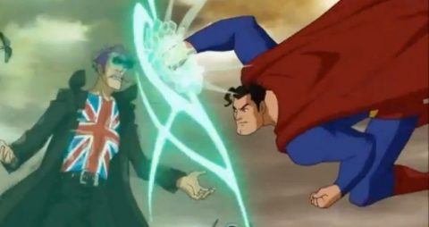 Superman meets Manchester Black's force shield