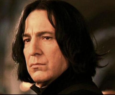 Alan Rickman as Severus Snape
