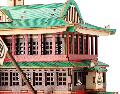 ‘Spirited Away’ Bathhouse 3D Puzzle Kit, No Tools Needed