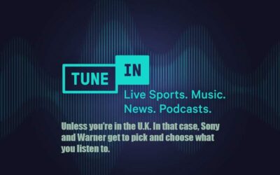 U.K. TuneIn Listeners Lose Access to Nearly All Non-U.K. Radio Stations Thanks to Warner/Sony Lawsuit