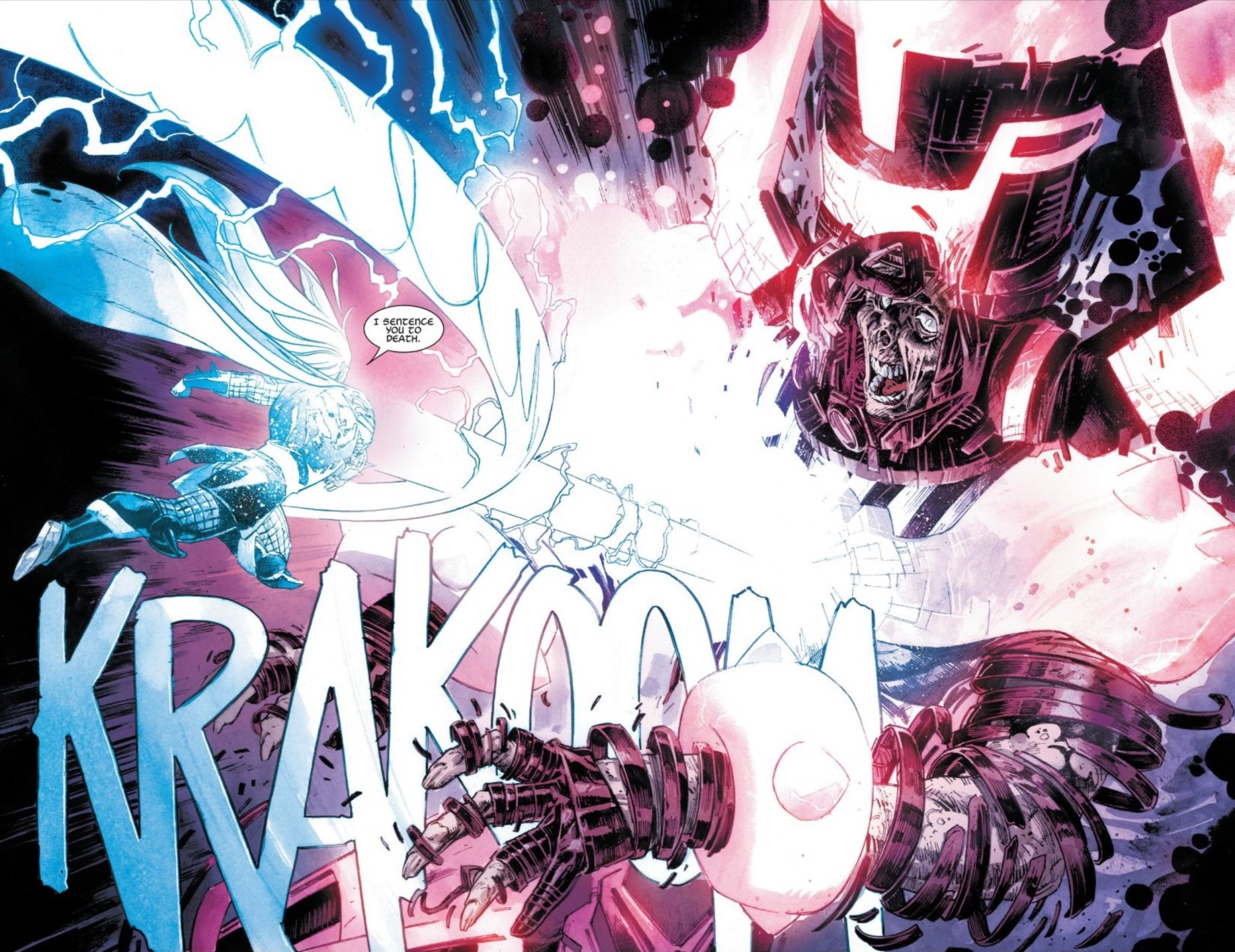 Four Color Bullet: Thor Kills Galactus (Thor #6)