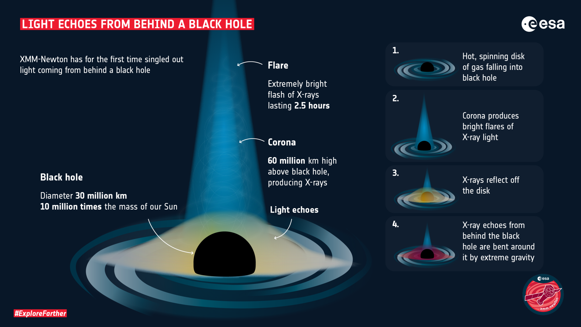 Einstein Proven Right (Again): Astronomers See X-Rays and Light Bending Around Black Hole