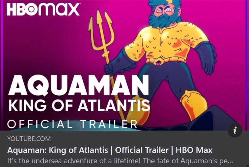 ‘Aquaman: King of Atlantis’ is Coming to HBO Max!