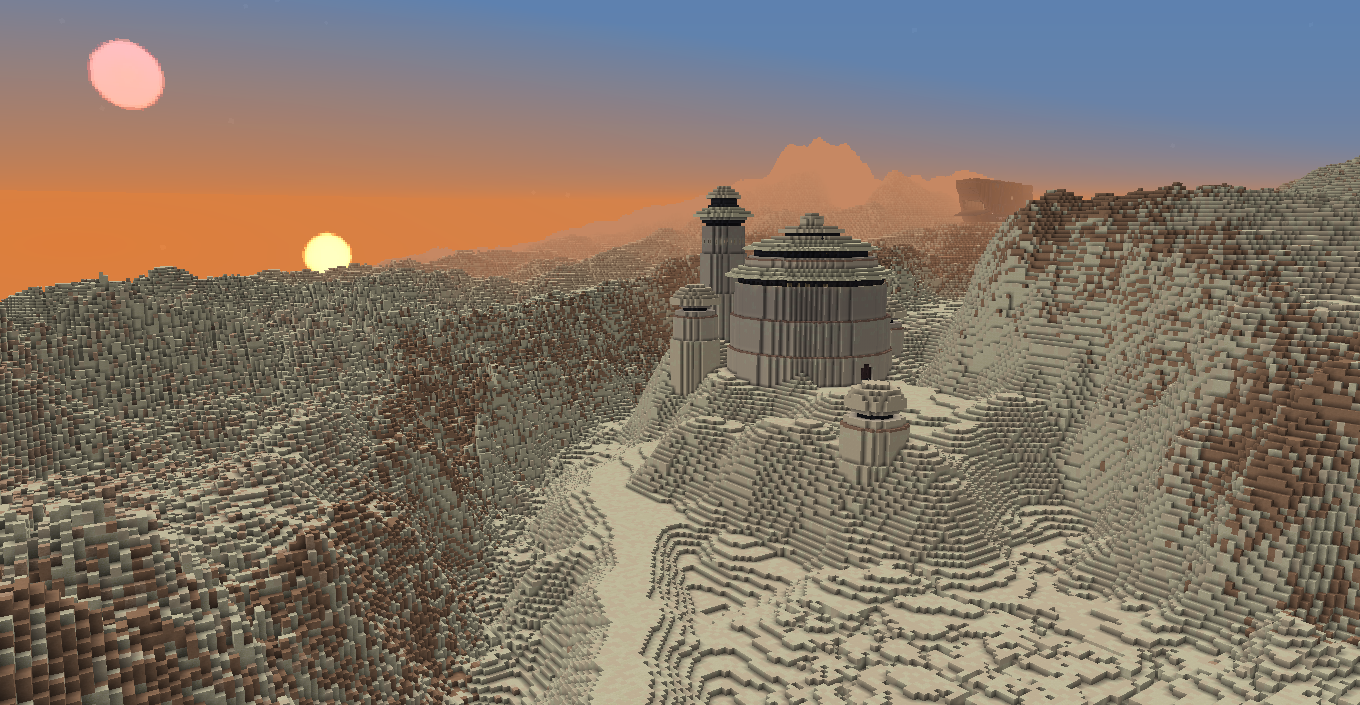 Visit Scenic Tatooine and Coruscant from ‘Star Wars’ … in Minecraft!