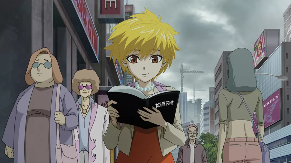 Lisa Simpson gets the Death Note tome.