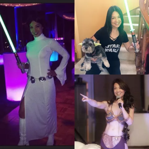ming-na wen is a huge star wars geekie fan