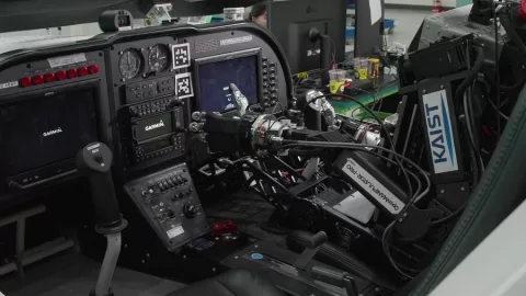 KAIST's PIBOT robot pilot in the cockpit