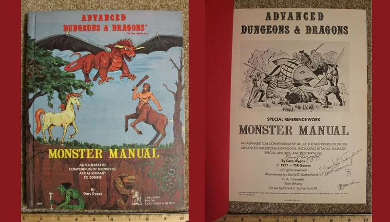 Gary Gigax Signed AD&D Monster Manual Sells for $26.6k
