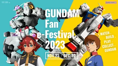 GUNDAM Fan e-Festival 2023, Nov 23 – Dec 10,  Invites Fans to Take Control of the Moving RX-78F00 GUNDAM in Japan!