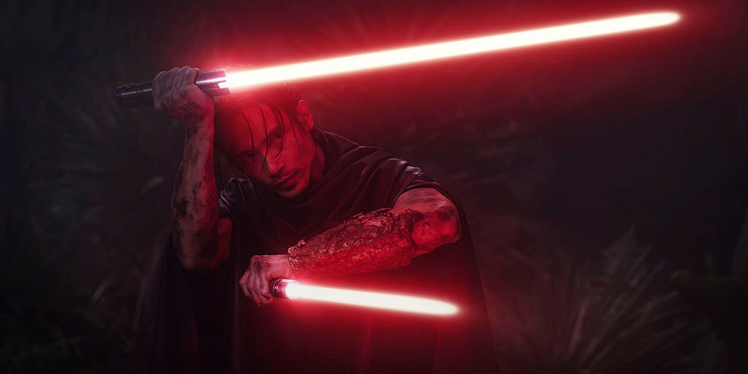 Manny Jacinto braces to manhandle some Jedi in The Acolyte (2024)