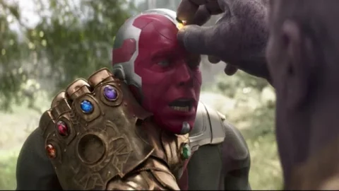 Thanos stealing the Mind Stone from Vision before he died, again.