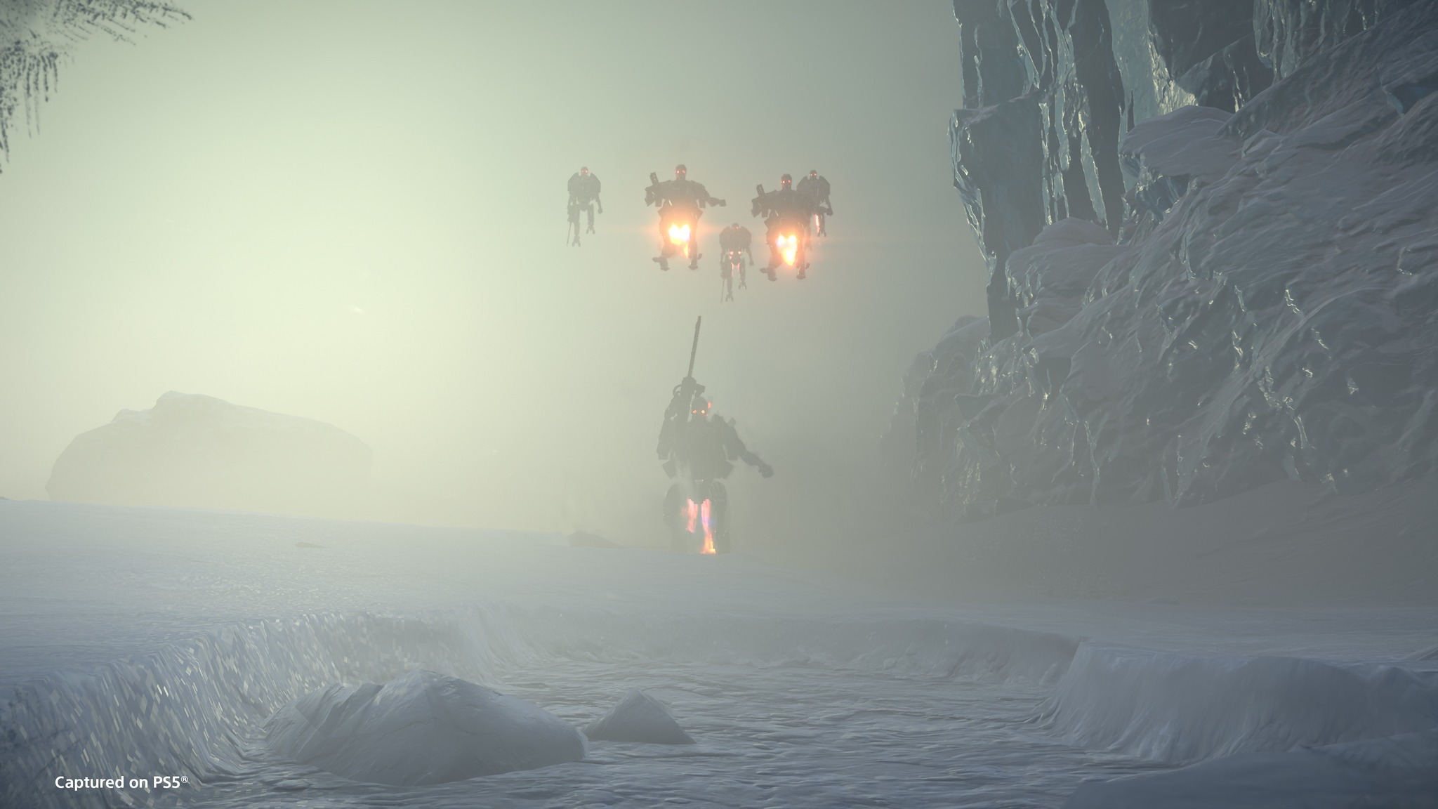 Helldivers 2: This is the ideal range to deal with the Automaton menace. Closer than this, they become overwhelming.