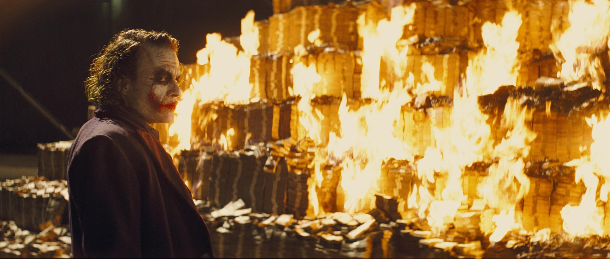 Joker's burning ballots (again). (The Dark Knight, 2008) 

Batman's Star on the Walk of Fame