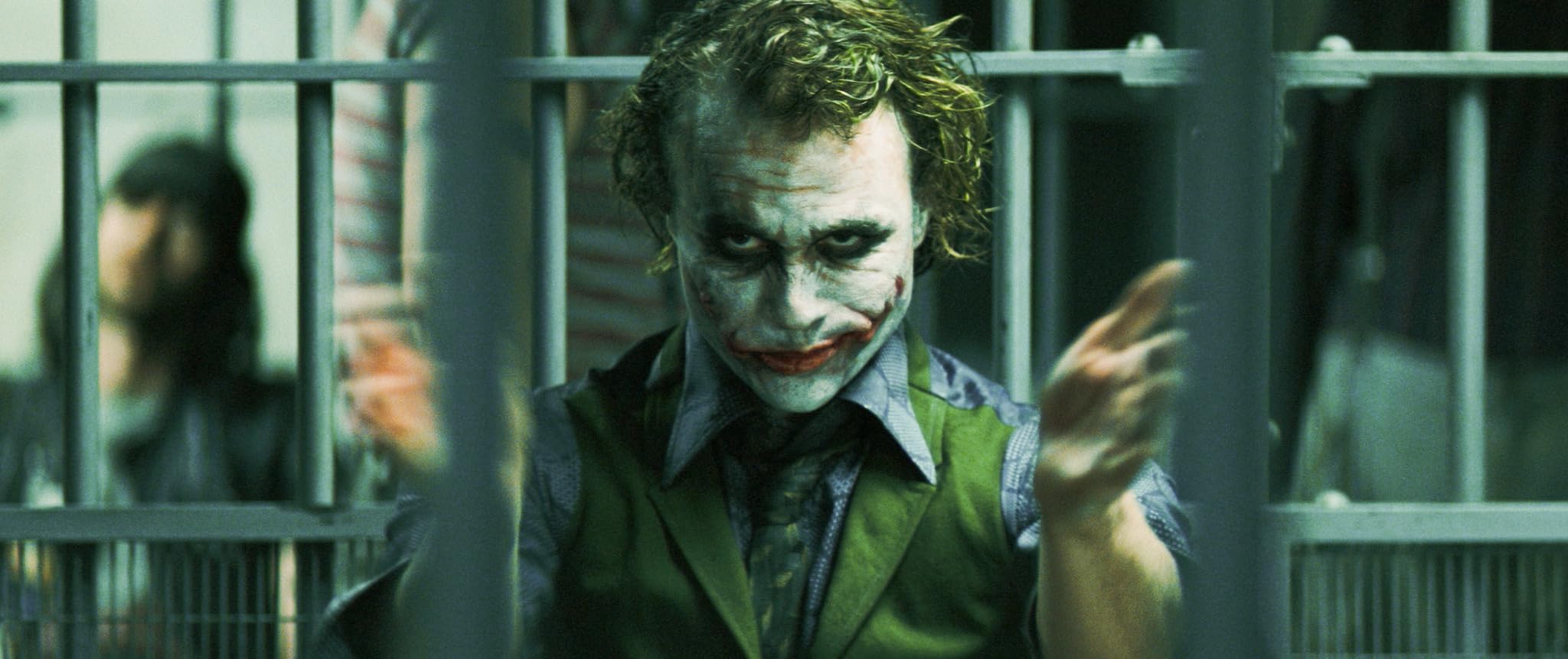 An insufferably upbeat Joker celebrates Batman's award. (The Dark Knight, 2008)

Batman's Star on the Walk of Fame