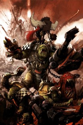 The Red Waagh Lead by Grukk Facebiter
Art by Alex Boyd