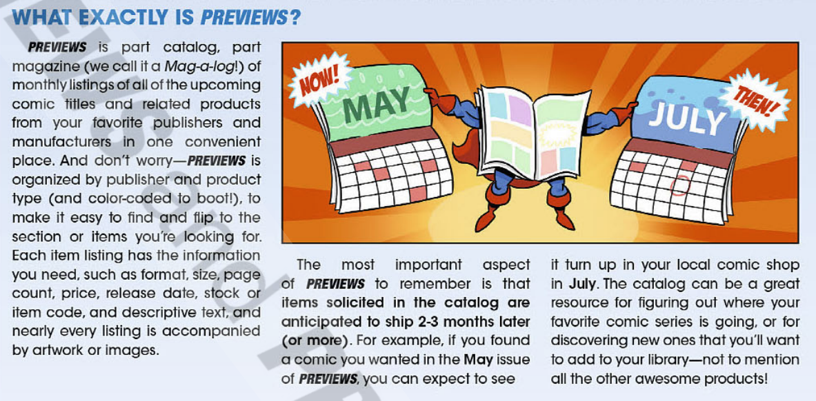 Previews page describes how to use the service. 
