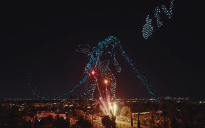 Apple Uses 3000 Drones to Build 500 ft Godzilla over Hollywood for Monarch: Legacy of Monsters