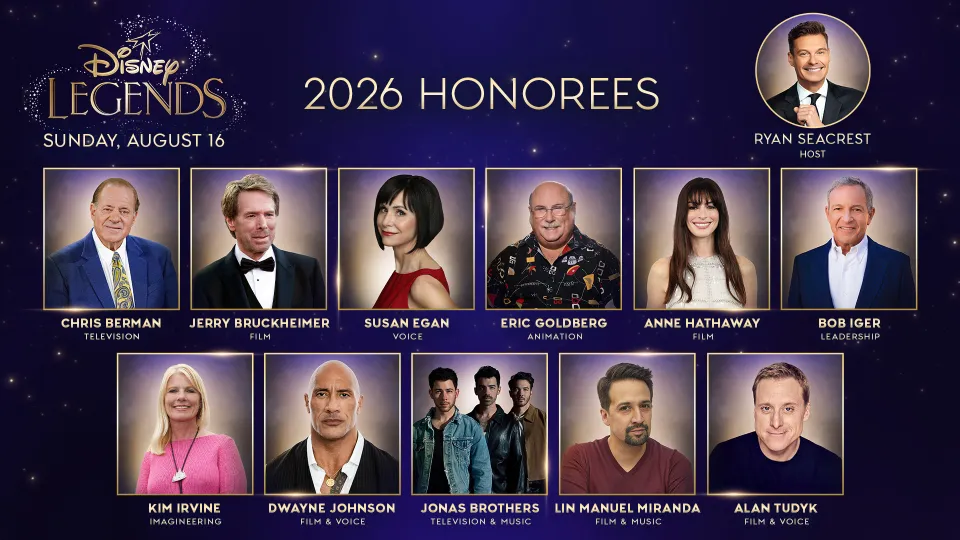 D23 Announces 2026 Disney Legends Award Honorees
