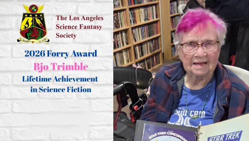 Star Trek Legend Bjo Trimble Given Forry Award by LASFS